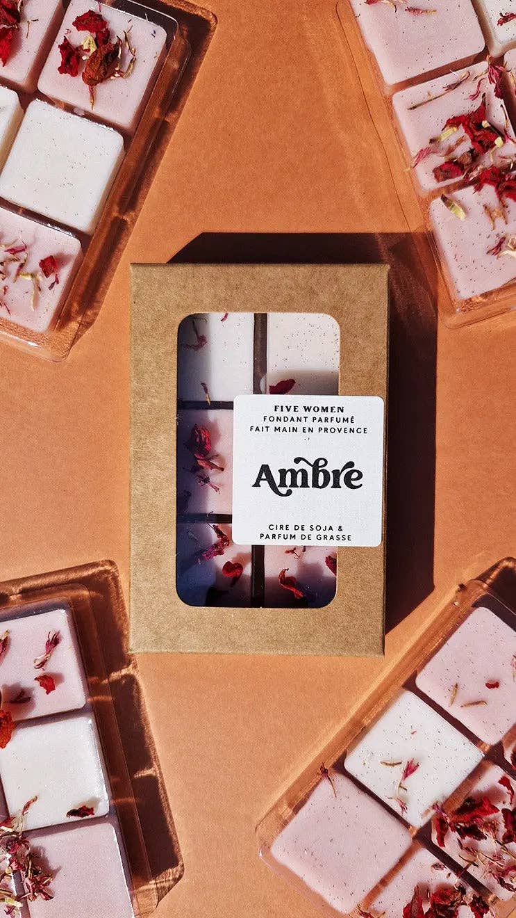 Fondants de cire parfumée Ambre