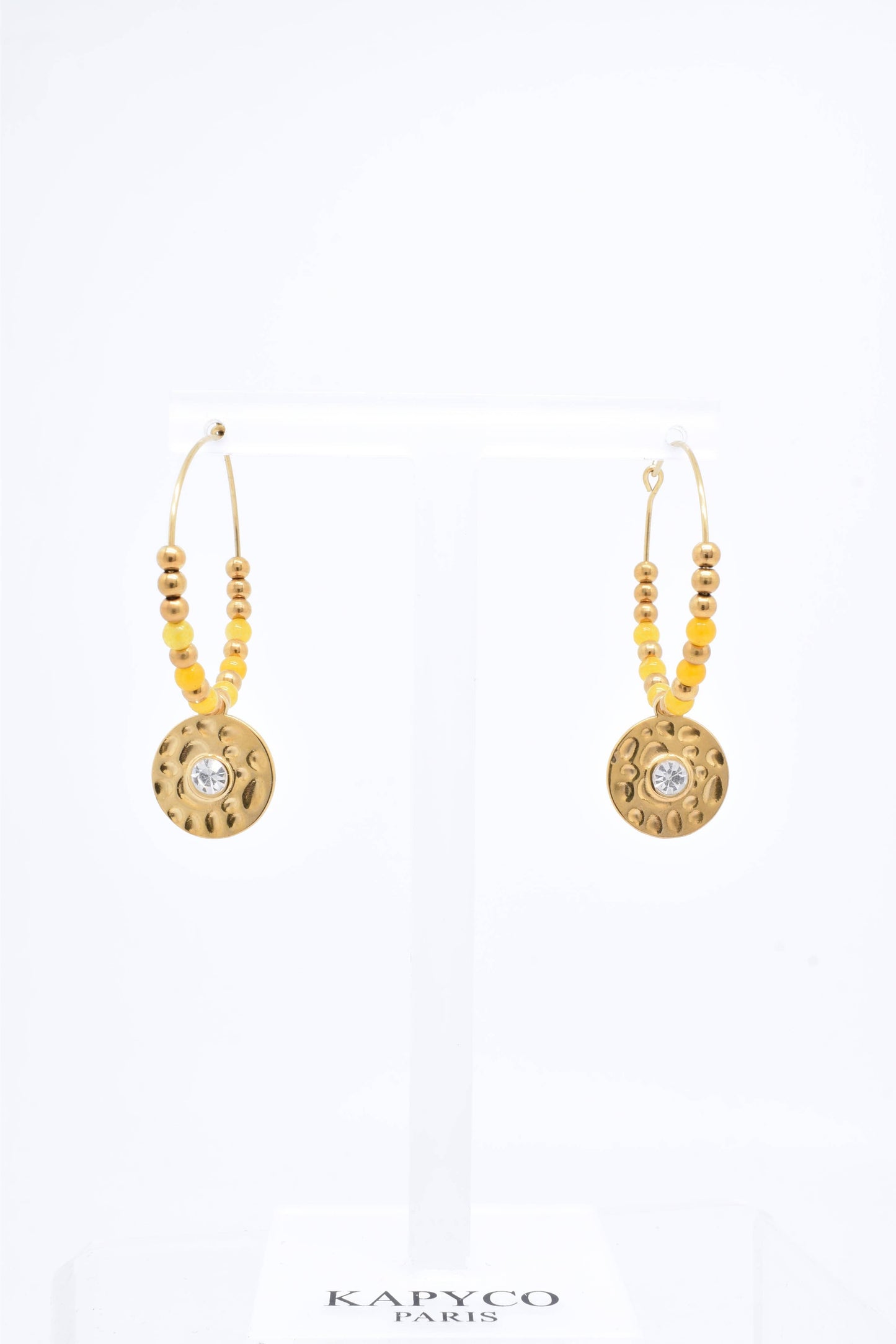 BOUCLES D'OREILLES - BO100118OR: Vert