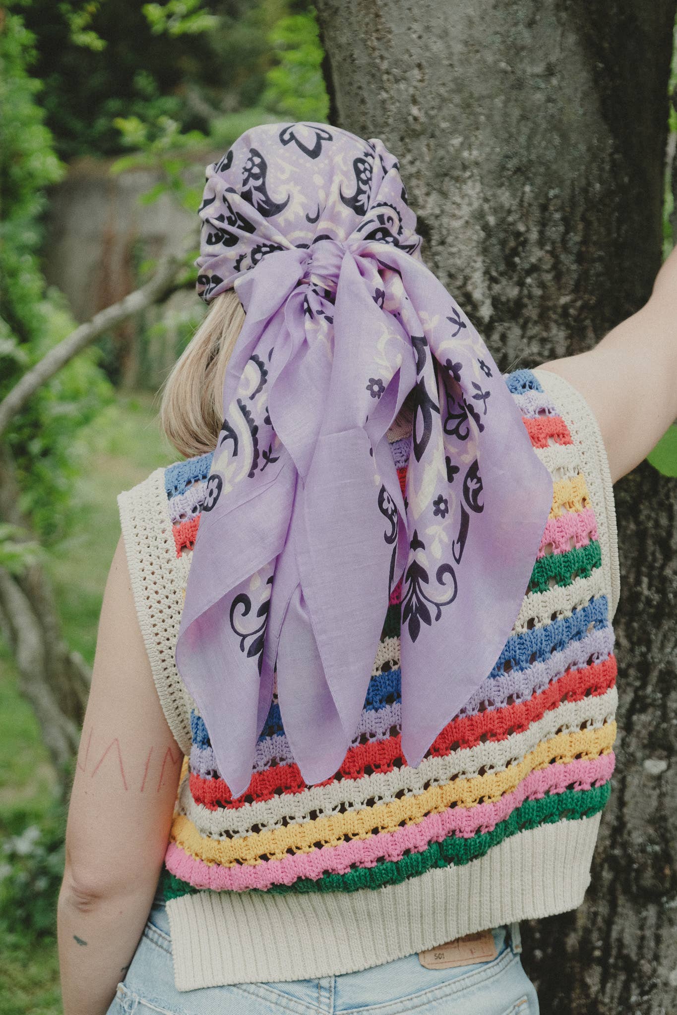 Bandana lilas