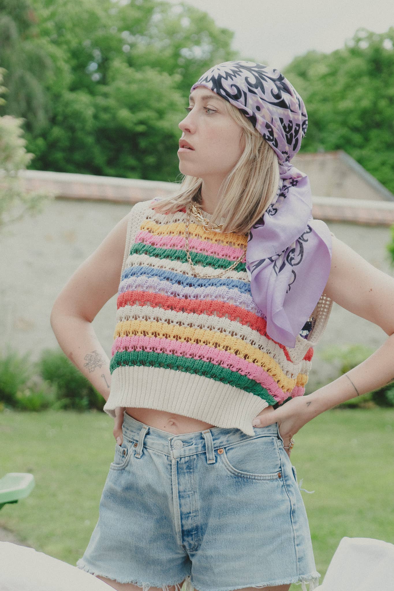 Bandana lilas