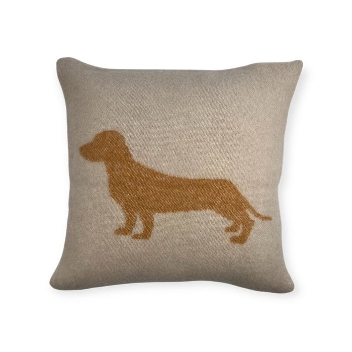 Coussin Teckel Camel