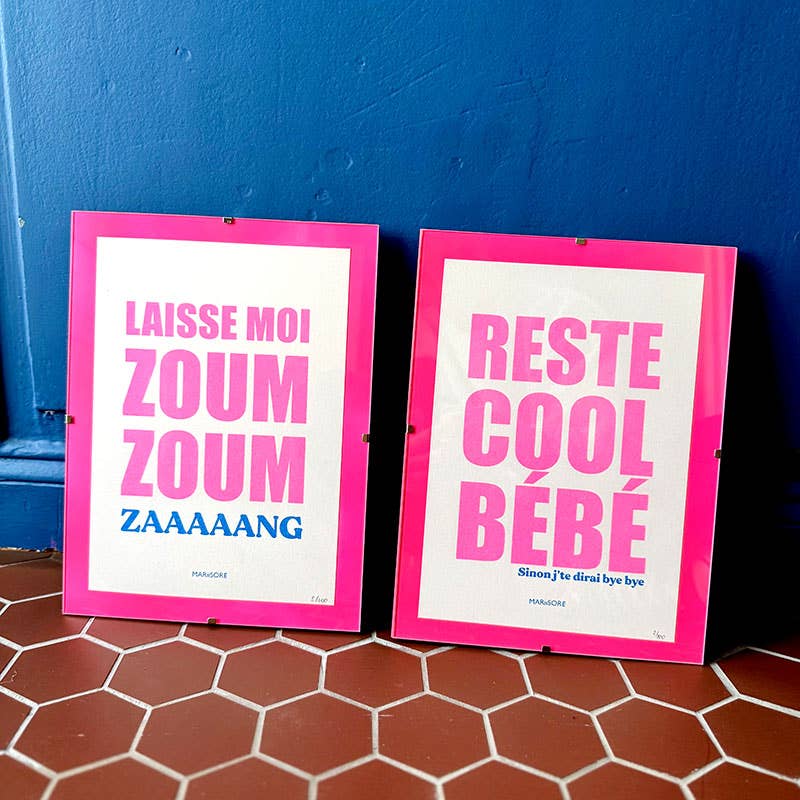 Risographie RESTE COOL BÉBÉ