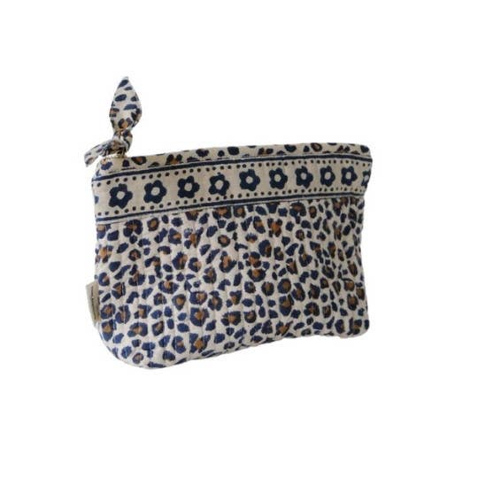 Trousse de maquillage - léopard beige