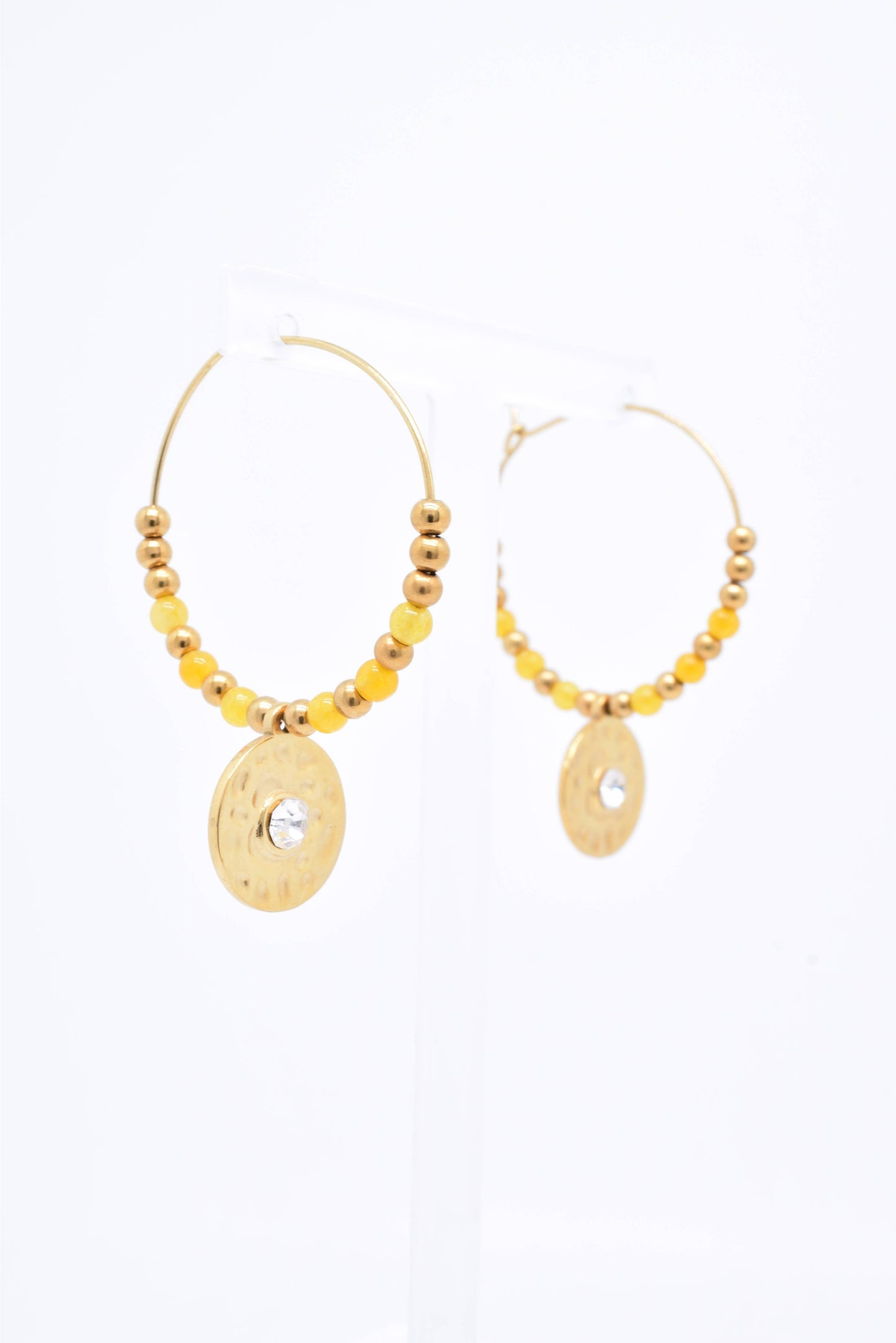 BOUCLES D'OREILLES - BO100118OR: Vert