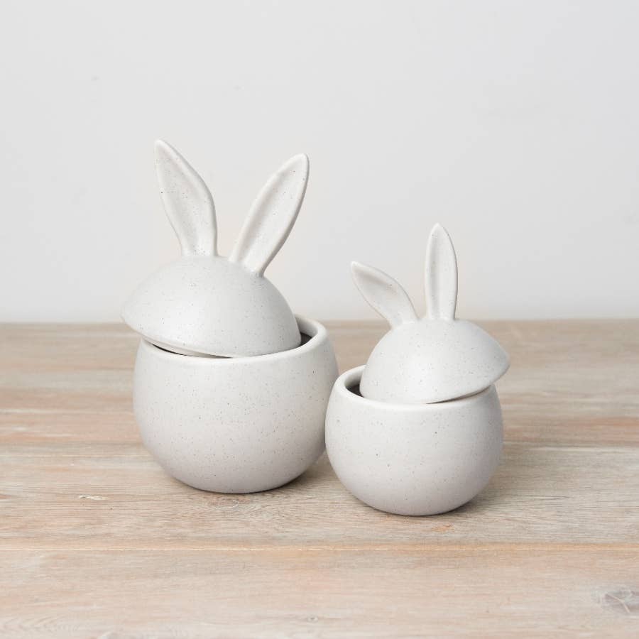 Pots en forme de lapin moucheté, 18 cm