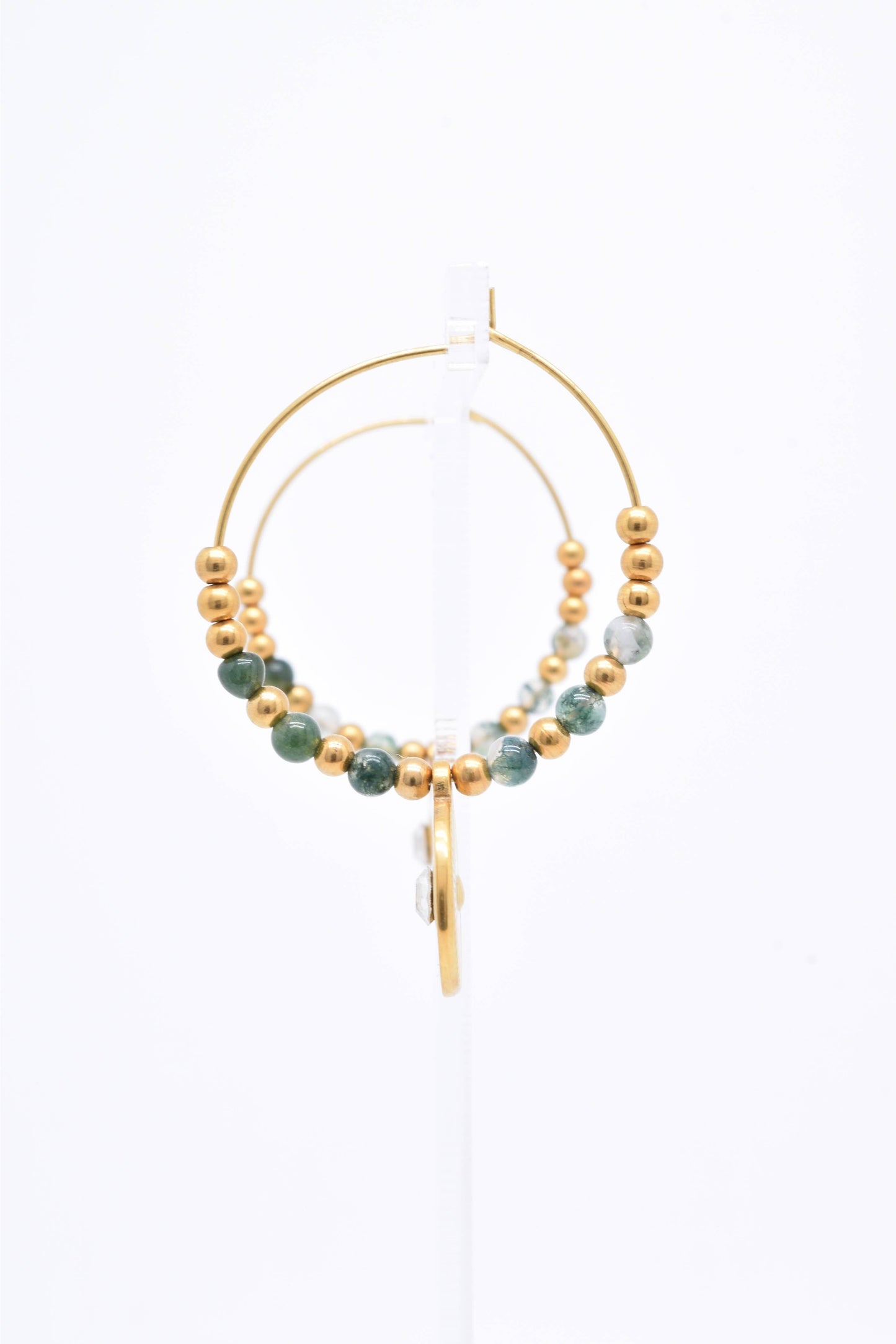 BOUCLES D'OREILLES - BO100118OR: Vert