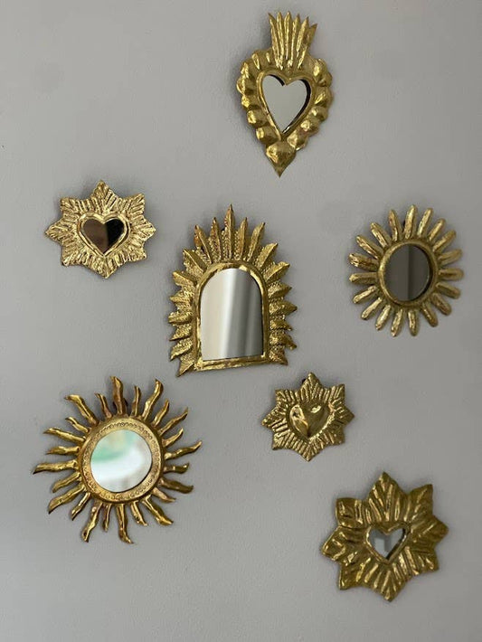 Miroir ARCH, laiton, doré