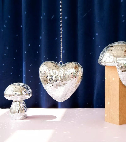 Coeur disco à facette