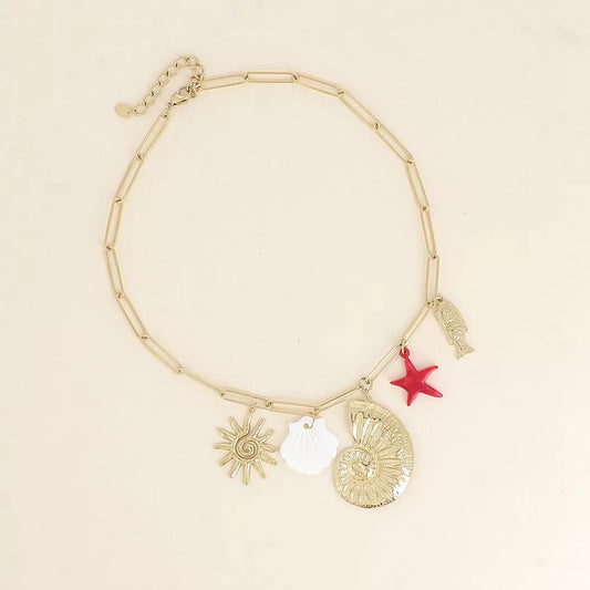 Collier pampilles Coquillage