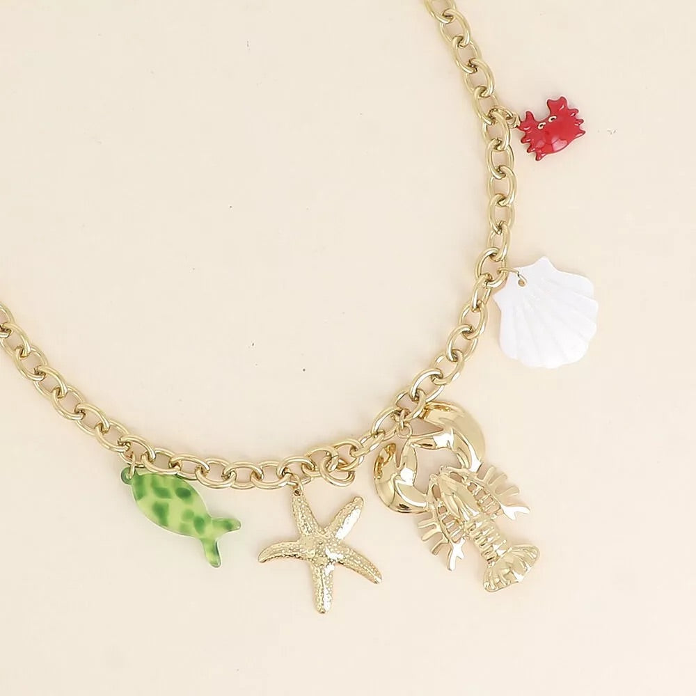 Collier pampilles Homard