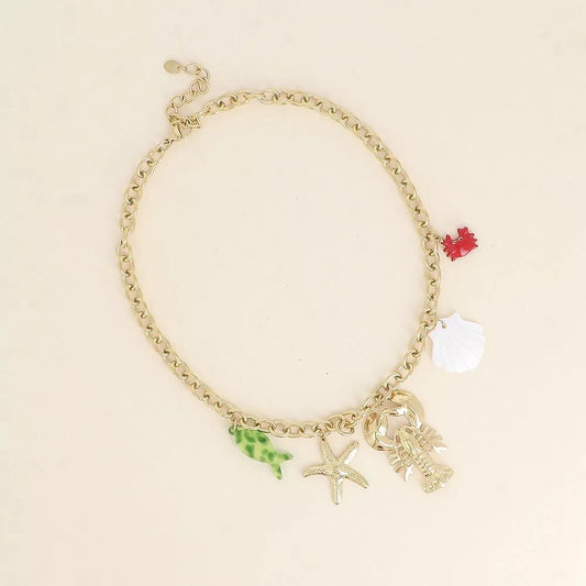 Collier pampilles Homard