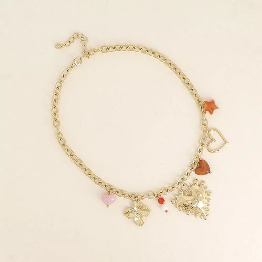 Collier pampilles Coeur