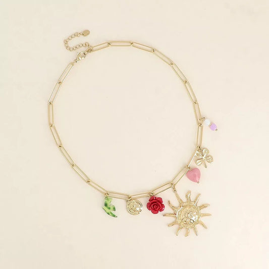 Collier pampilles Soleil