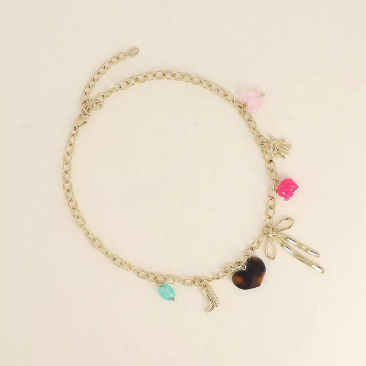 Collier pampilles Noeud