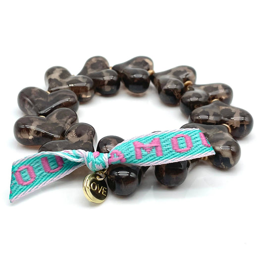 Bracelet WILD HEARTS — bracelet élastique en perles