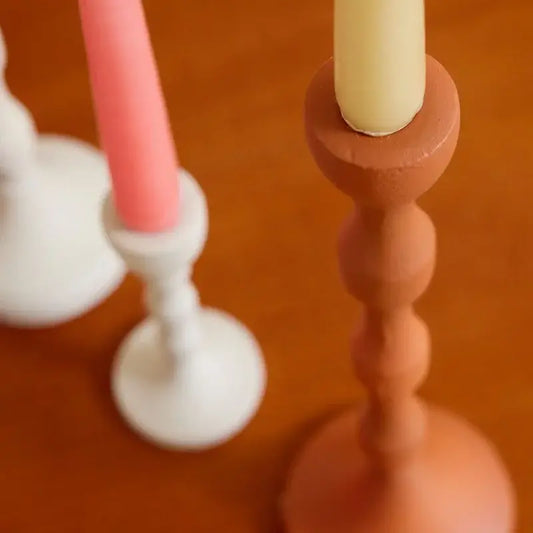 Bougeoir Solar - 15 cm - Terracotta