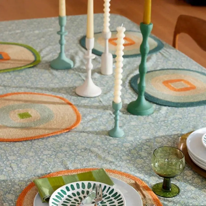 Bougeoir Solar - 20 cm - Vert de Gris