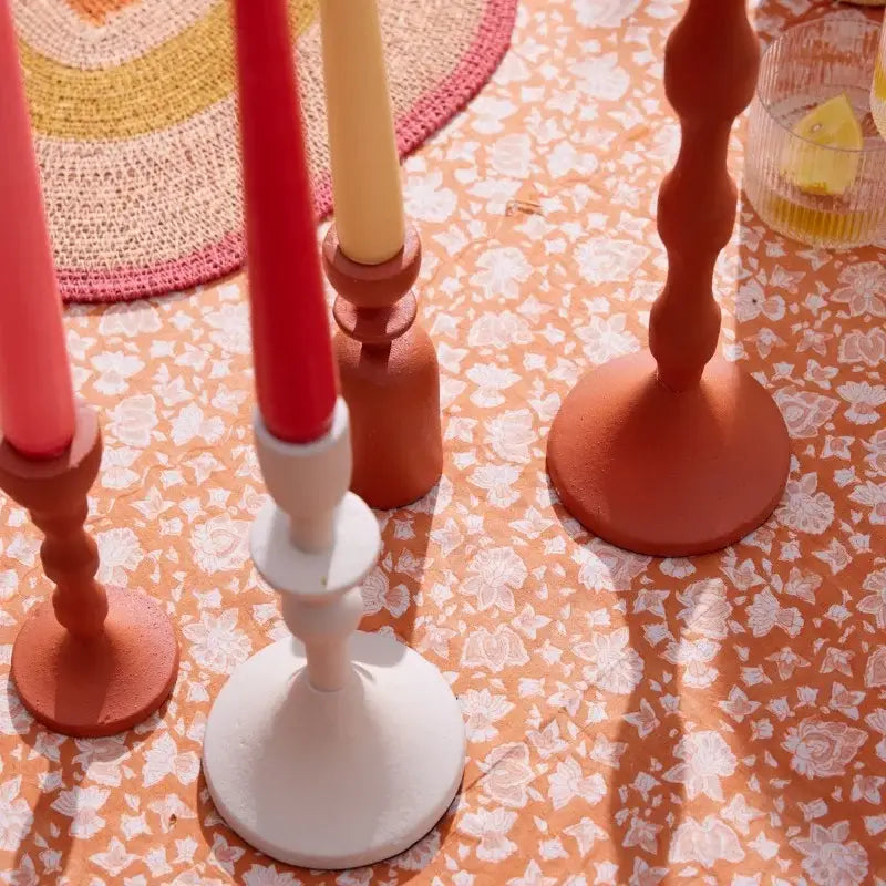 Bougeoir Solar - 15 cm - Terracotta