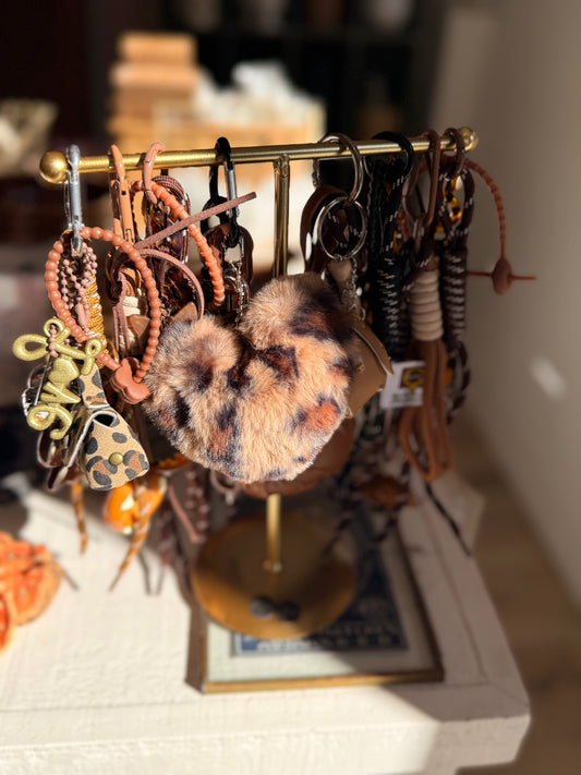 Gri Gri sac cœur fourrure léopard