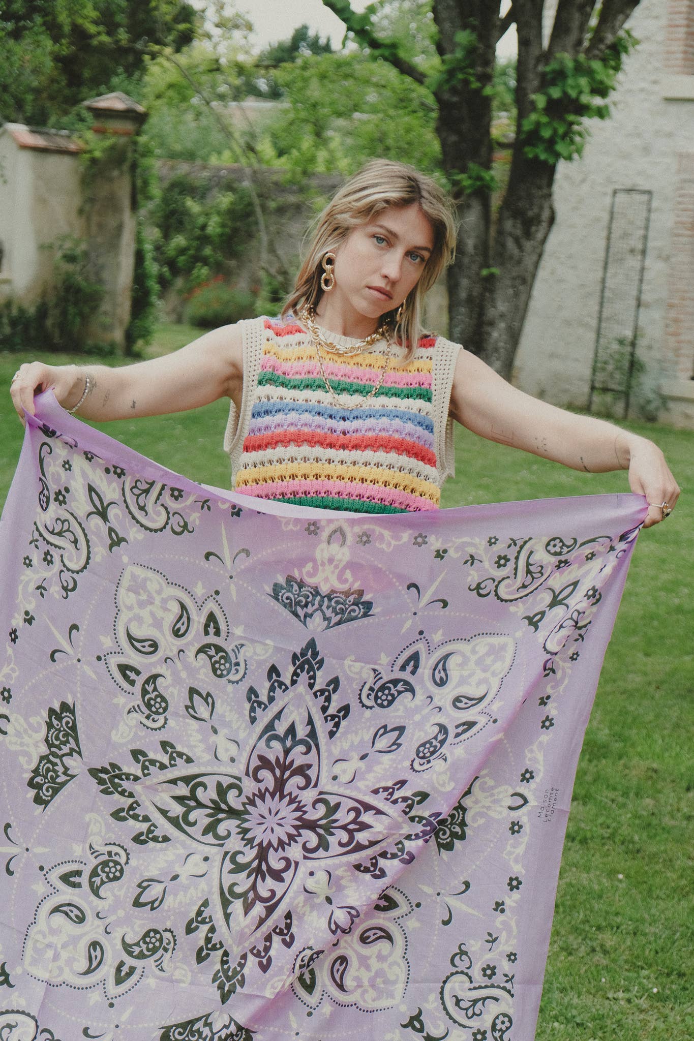 Bandana lilas