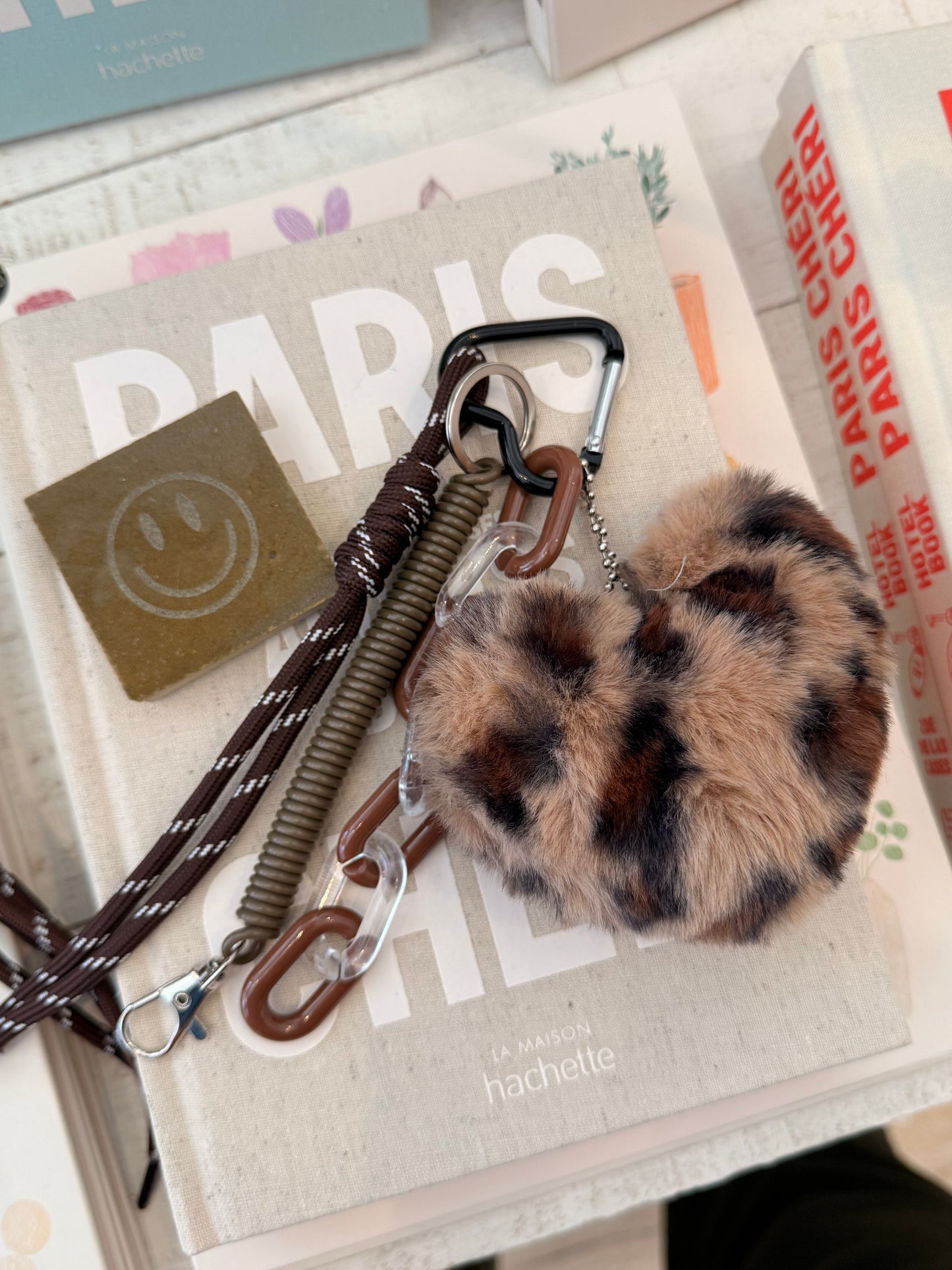 Gri Gri sac cœur fourrure léopard