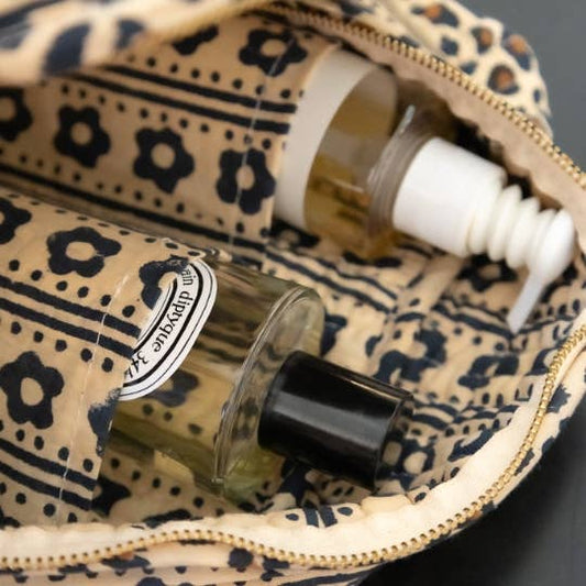 Trousse de toilette - léopard beige