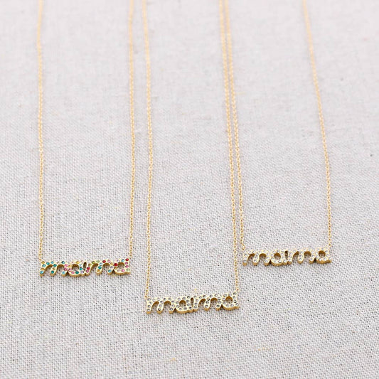 Collier en acier Mama Cristales: Blank