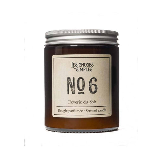 Bougie à la cire de soja parfumée de taille moyenne - Nr6 (ambre et lavande) - Maison Adorée