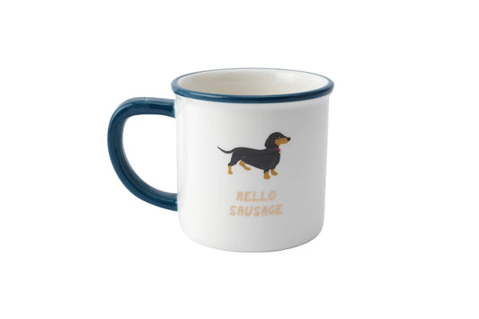 Tasse en céramique Top Dog « Hello Sausage » dans une boîte cadeau