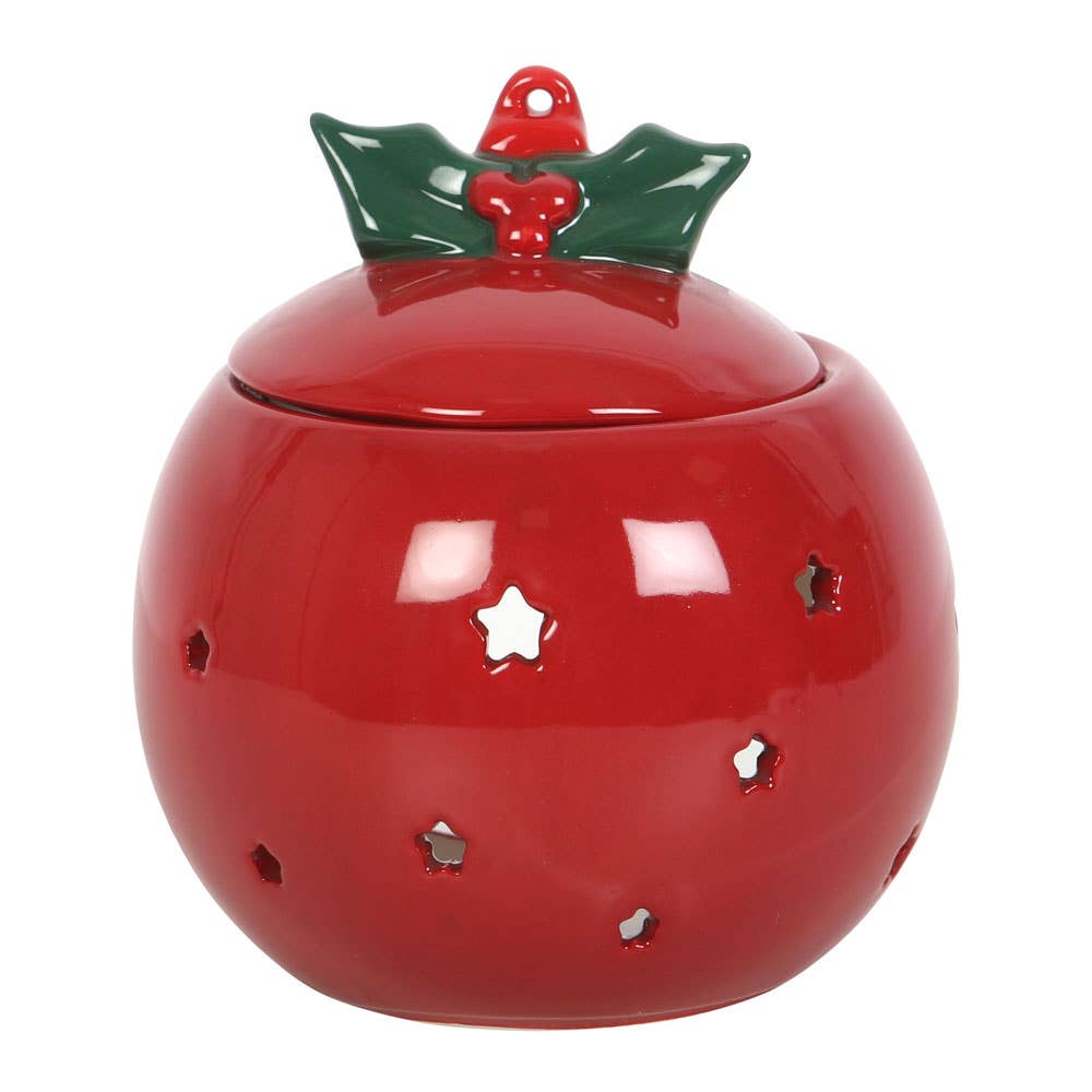 Boule à mazout en forme de boule de Noël rouge
