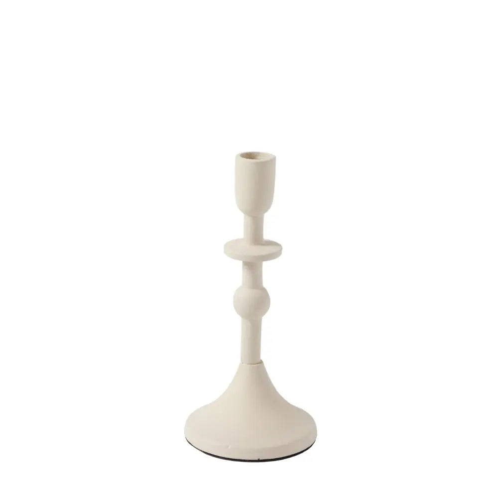 Bougeoir Solar - 20 cm - Ecru