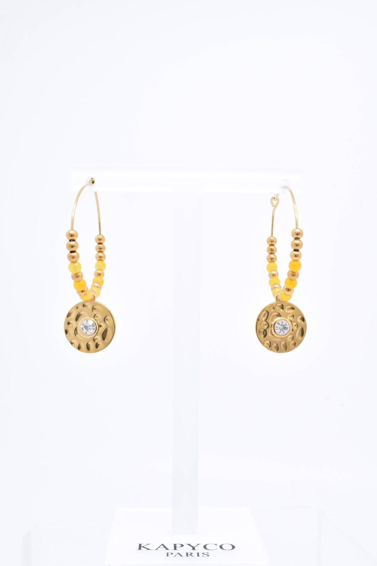 BOUCLES D'OREILLES - BO100118OR: Vert