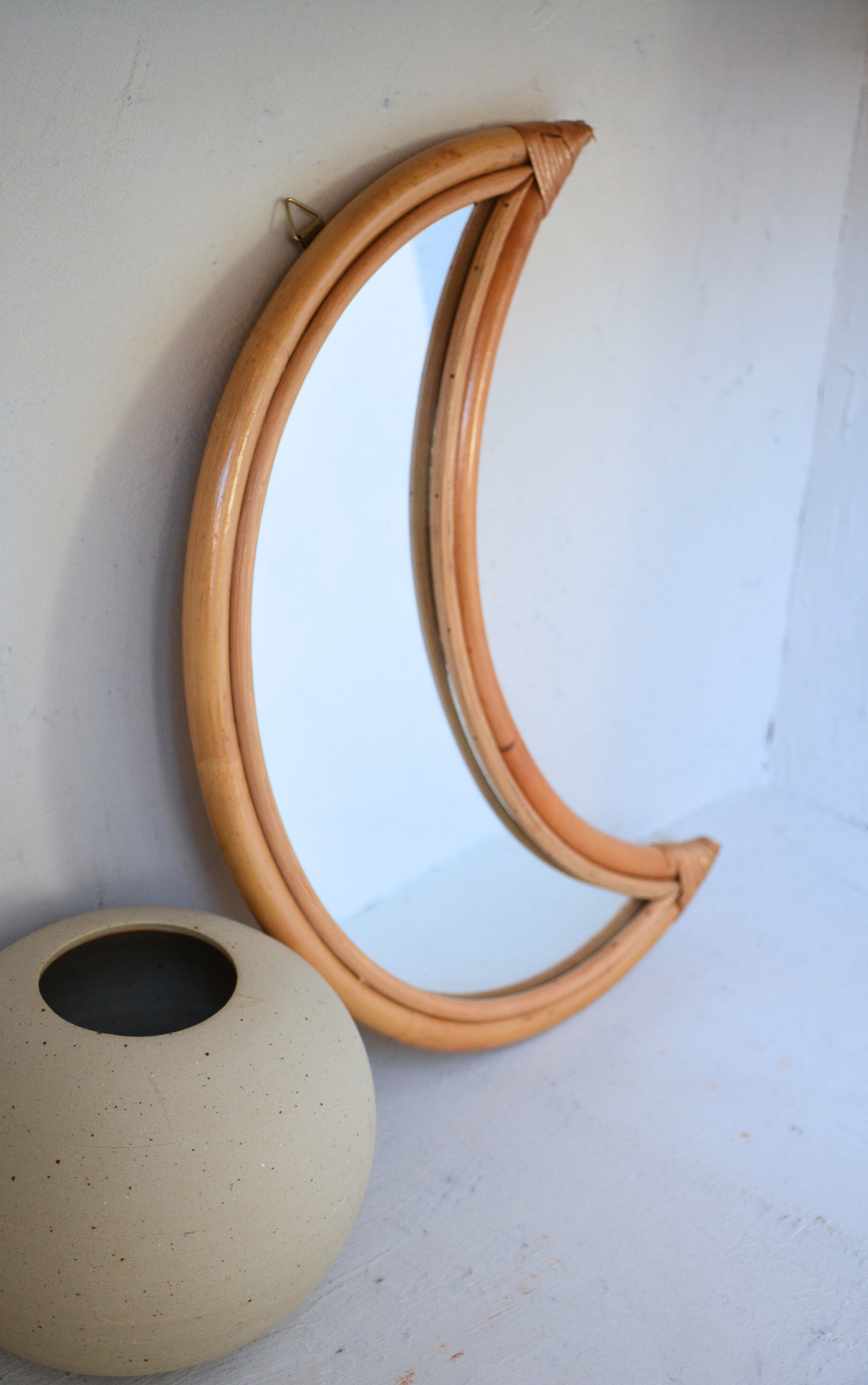 Miroir lunaire en rotin - Chambre d'enfant — Hippie Monkey
