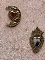 Miroir Sweatheart Moon, doré, bronze, lune