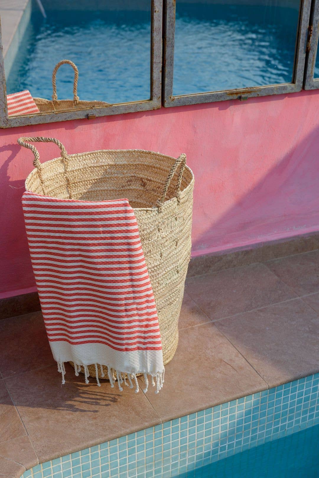 Fouta Atlántico Vert nid d'abeille 100% coton