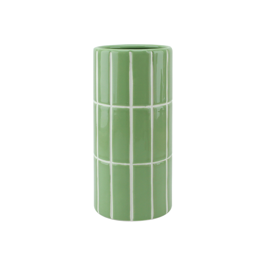 Vase carrelage matcha