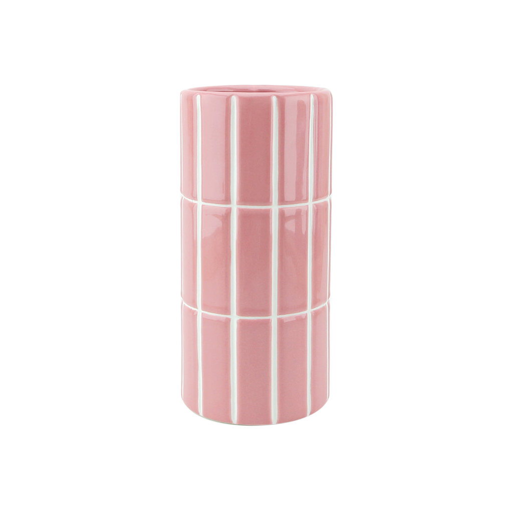 Vase carrelage rose
