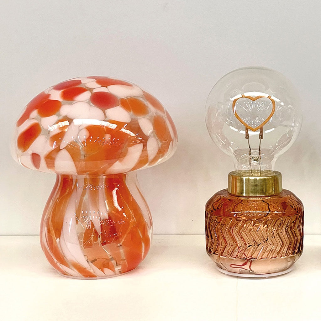 Déco LED Vaness coeur ambre à piles