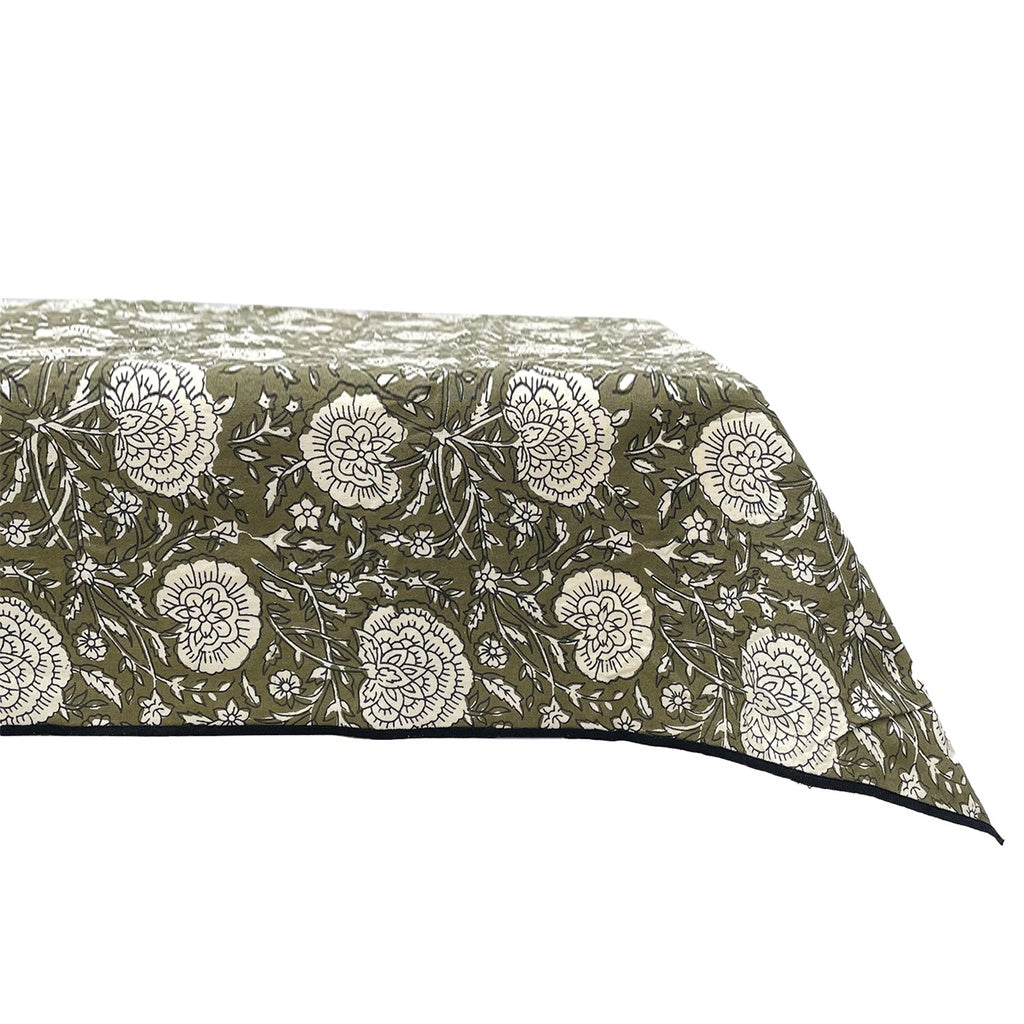Nappe Print rectangle pipar kaki 160X250cm
