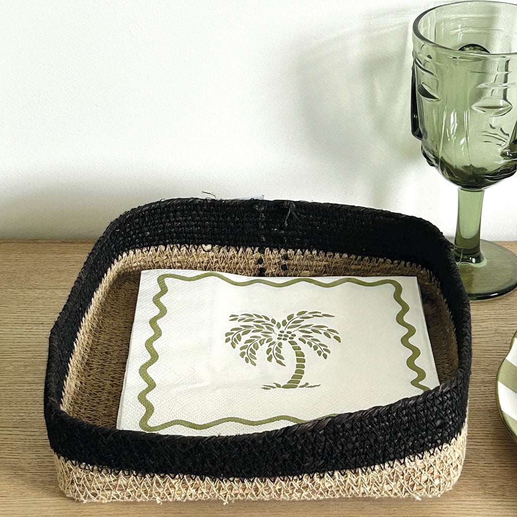 serviette papier palmier kaki x20