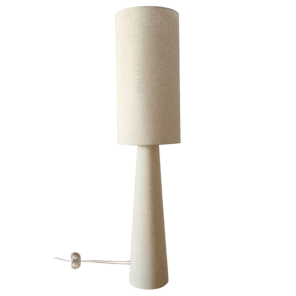 Lampadaire Saturne toile créme