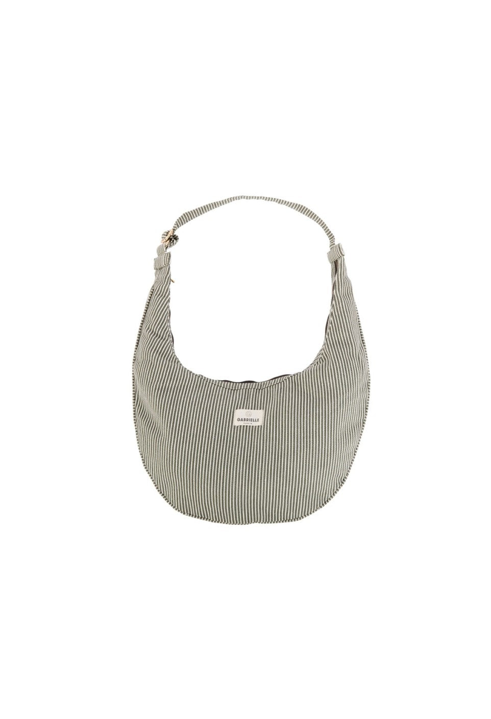 Sac New B en coton Rayures Café: RAYURES VERTES