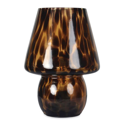 Lampe décorative léopard brun à piles