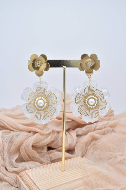Boucles d'oreilles en acier inoxydable -BO100360OR