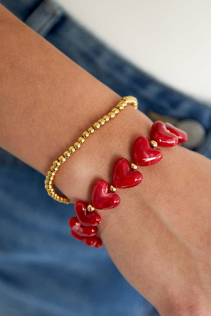 Bracelet Acrylique Cœur