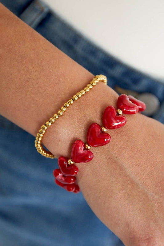 Bracelet Acrylique Cœur