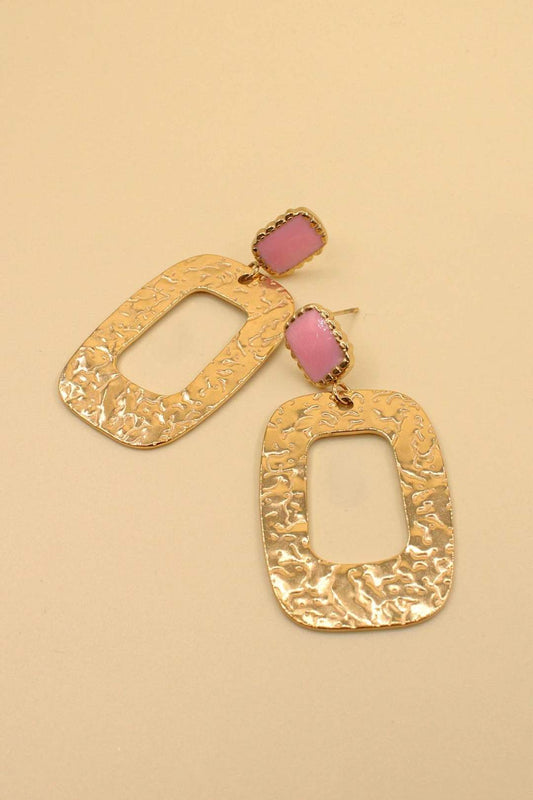 Boucles d'oreilles acier inoxydable: Vert / TU
