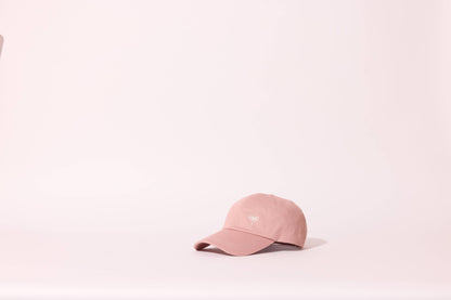 CASQUETTE COTON ROSE BRODÉ PALMIER NICA