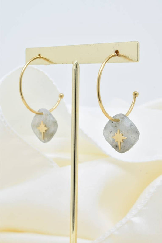 Boucles d'oreilles en acier inoxydable -BO100343OR