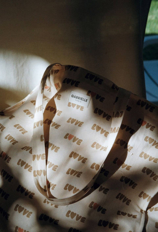 Sac Week-end en coton Love: LOVE